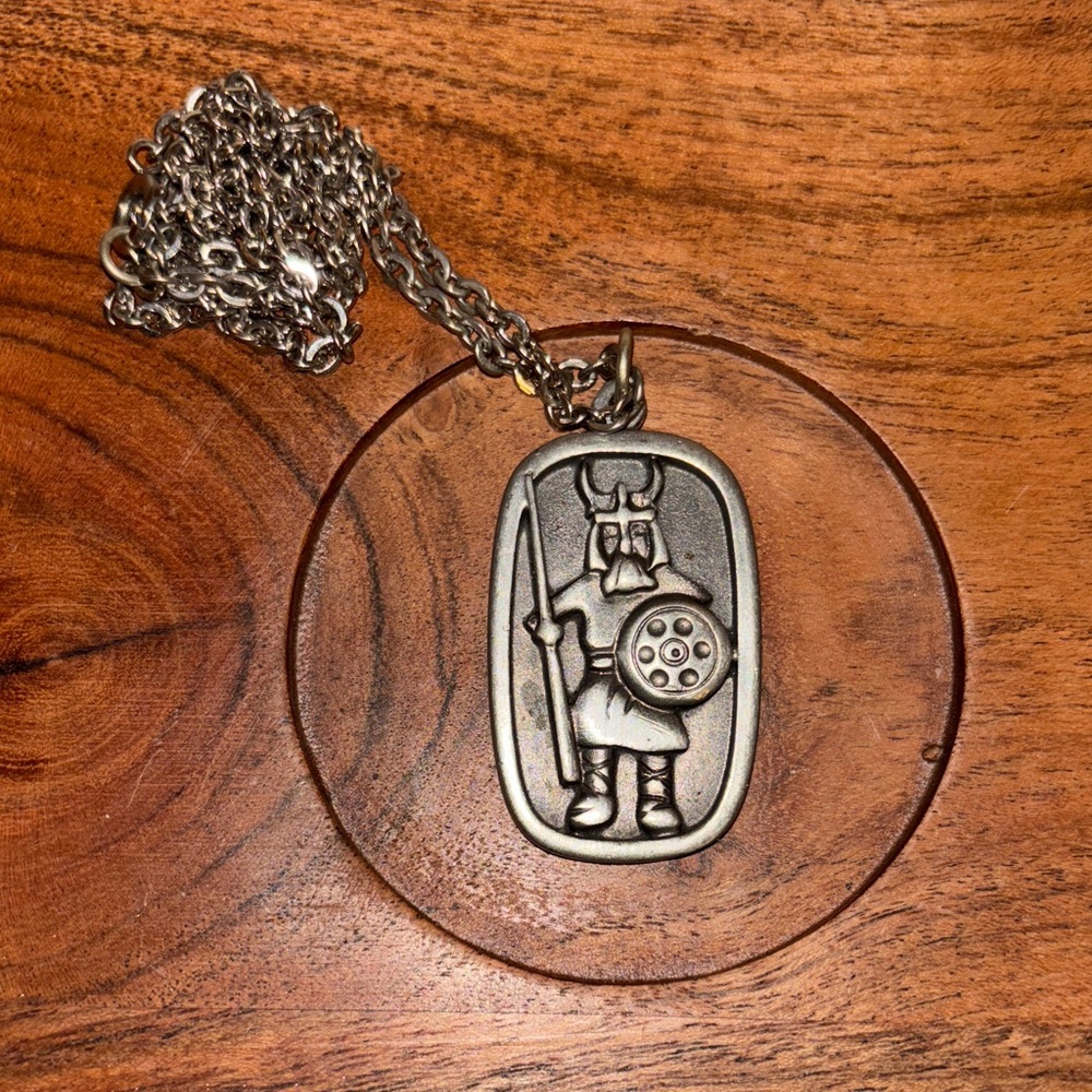 Vintage Danish designer Jorgen Jensen Viking warrior pendant